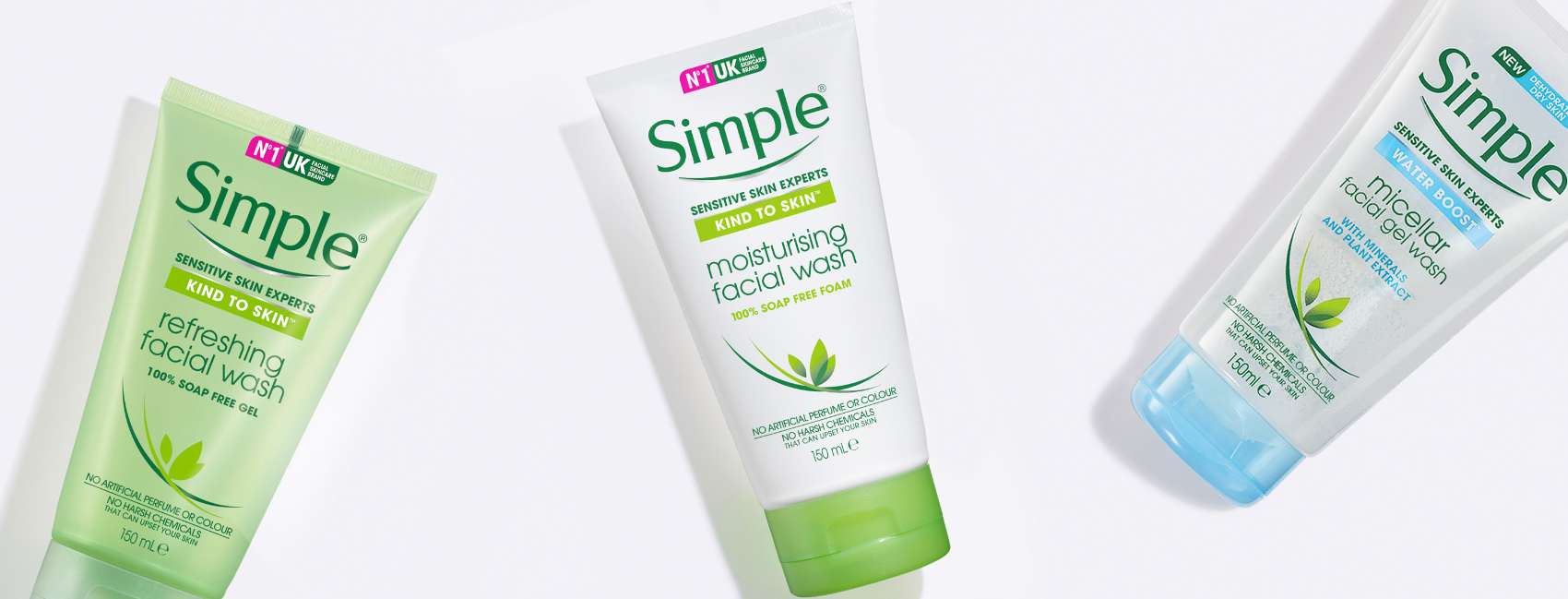 review sữa rửa mặt cho da nhạy cảm Simple Water Boost Micellar Facial Gel Wash