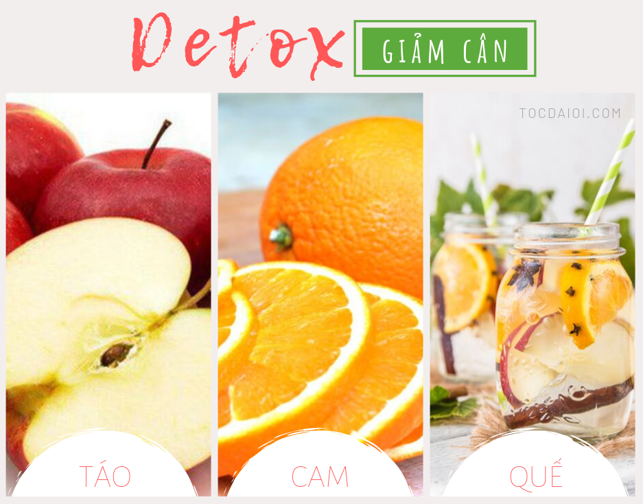 thức uống detox giảm cân táo
